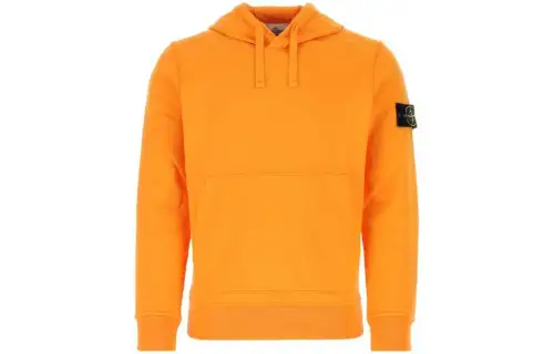 STONE ISLAND Sweatshirts Men's Orange Hooded Moderate