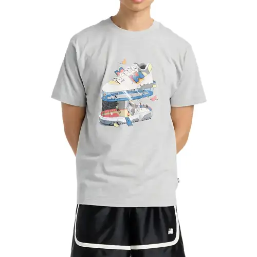 New Balance T Shirt Men's Gray AG