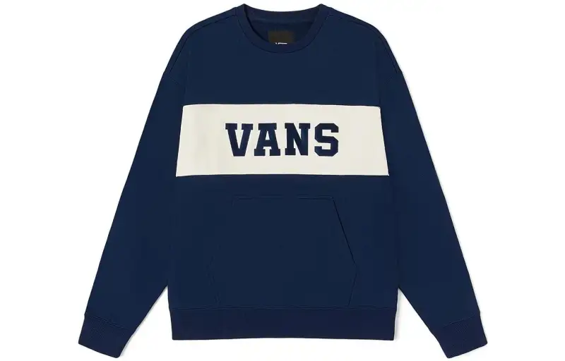 Vans Sweatshirts Unisex Dark Blue Crew Neck Moderate Regular