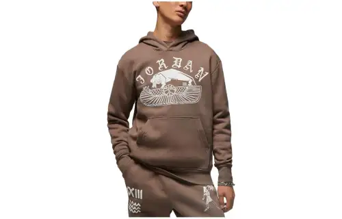 Jordan Umar Rashid Flight Sweatshirt Men's Brown