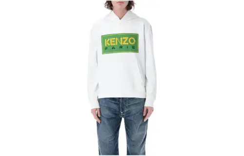 KENZO Logo Patch Long Sleeved Hoodie