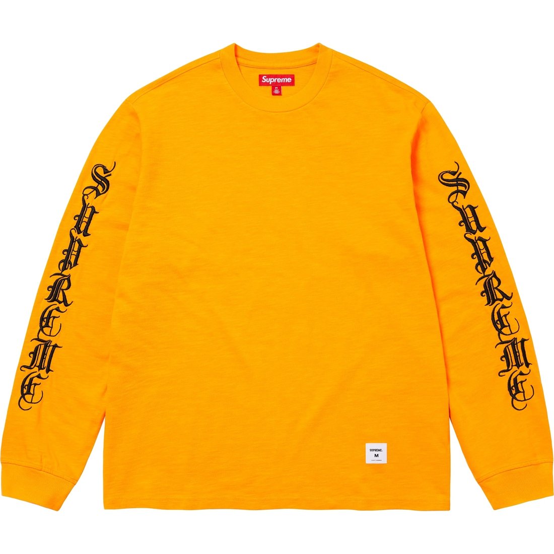 Футболка Supreme FW24 WEEK3 Old English L/S Top (черная)