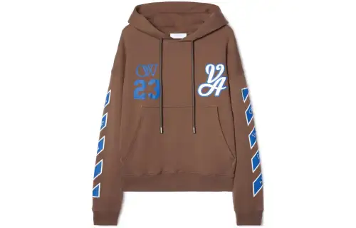 OFF-WHITE 23 Varsity Skate Drawstring Long-Sleeved Hoodie