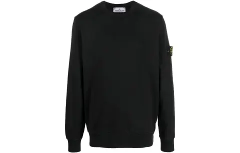 STONE ISLAND 532B9 Felpa Logo Patch Crewneck