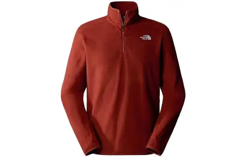 THE NORTH FACE Fleece Clothing Men's Red Brown