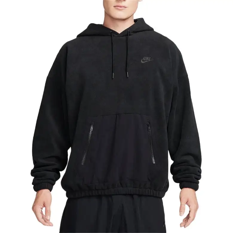 Nike Sweatshirts Men's Black Hooded Moderate Regular