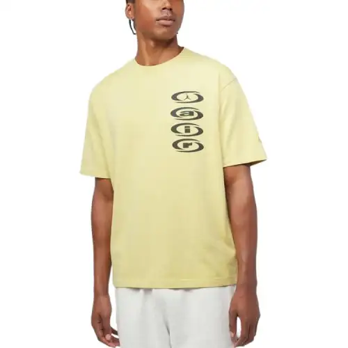 Jordan x Travis Scott BRAND FW24 T Shirt Unisex Yellow