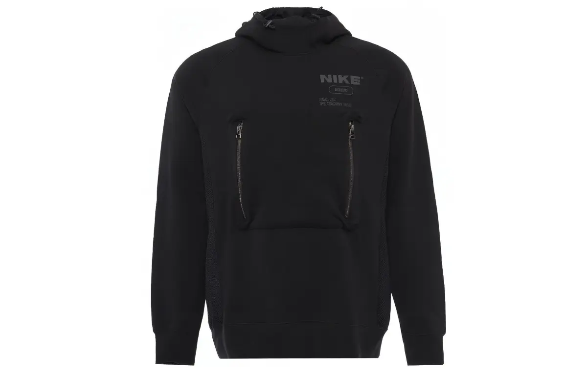 Nike Sweatshirts Men's Black Hooded Moderate Regular