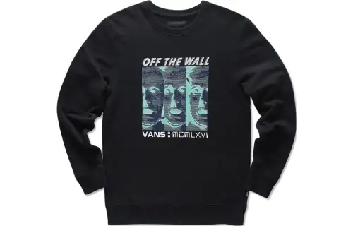 Vans Sweatshirts Men's Black Crew Neck Moderate Other