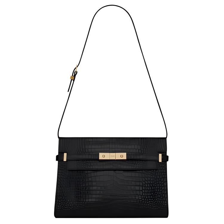 Женская сумка SAINT LAURENT YSL MANHATTAN (черный)