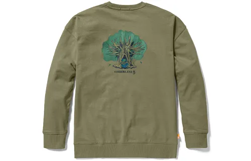 Timberland Sweatshirts Unisex Kassel Green Crew Neck Moderate Regular