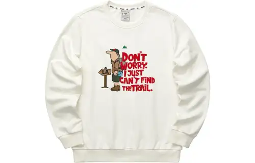 Skechers Stroll Sweatshirts Men's Marshmallow White/0074 Crew Neck Moderate Regular