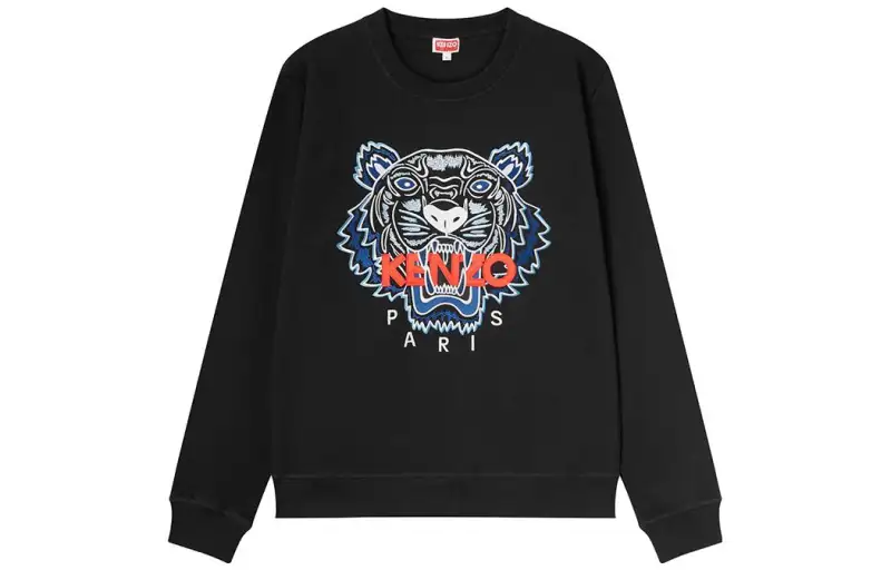 KENZO Tiger-patch Crew-neck Sweatshirt