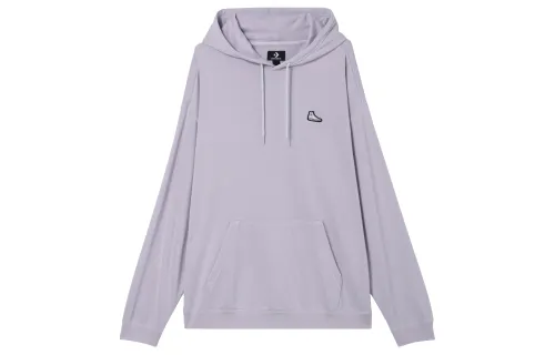 Converse Sweatshirts Unisex Purple Hooded Moderate Regular