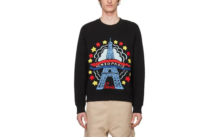KENZO Drawn Varsity Crewneck Sweatshirt