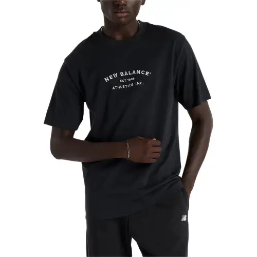 New Balance NB Athletics T Shirt Men's Black