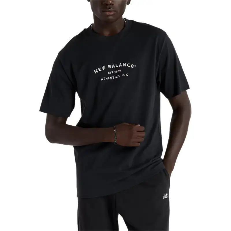 New Balance NB Athletics T Shirt Men's Black