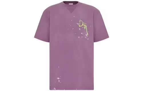 DIOR x Travis Scott Dior X Cactus Jack T Shirt Men's Pink Purple