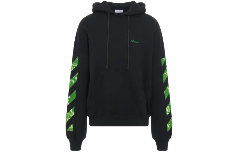 OFF WHITE Arrow motif Cotton Hoodie