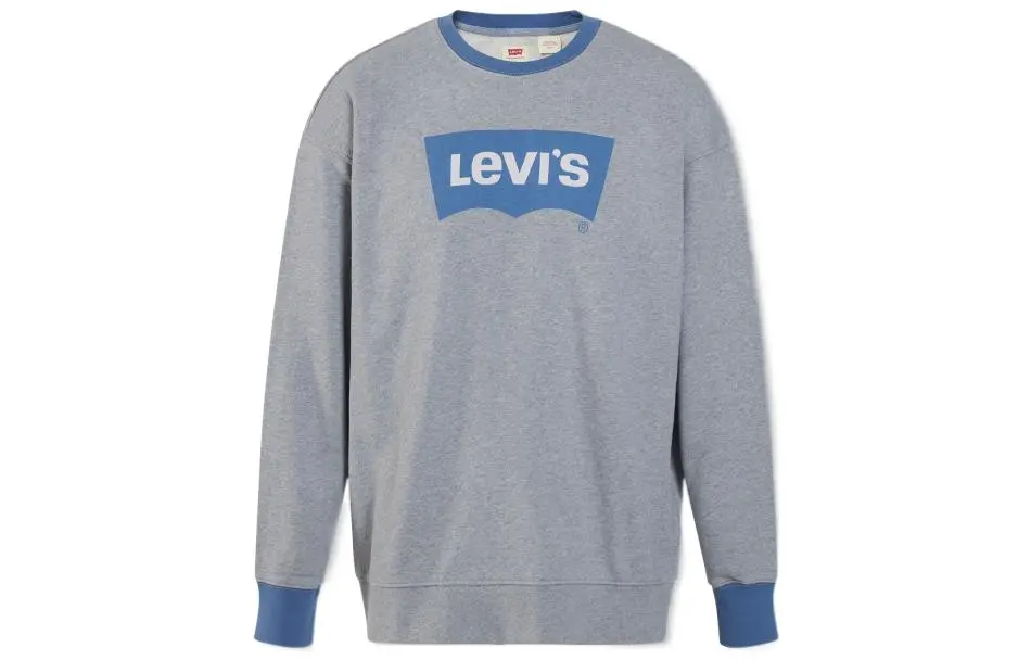 Levi's Sweatshirts Men's Gray Crew Neck Moderate Regular