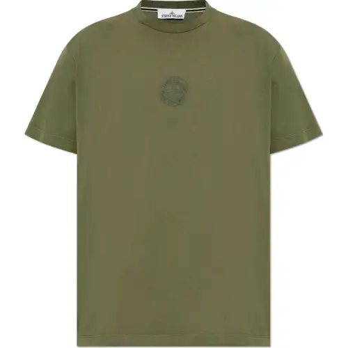 STONE ISLAND Compass Patch Crewneck T-Shirt