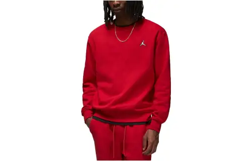 Jordan Sweatshirts Men's Red Crew Neck Moderate Regular