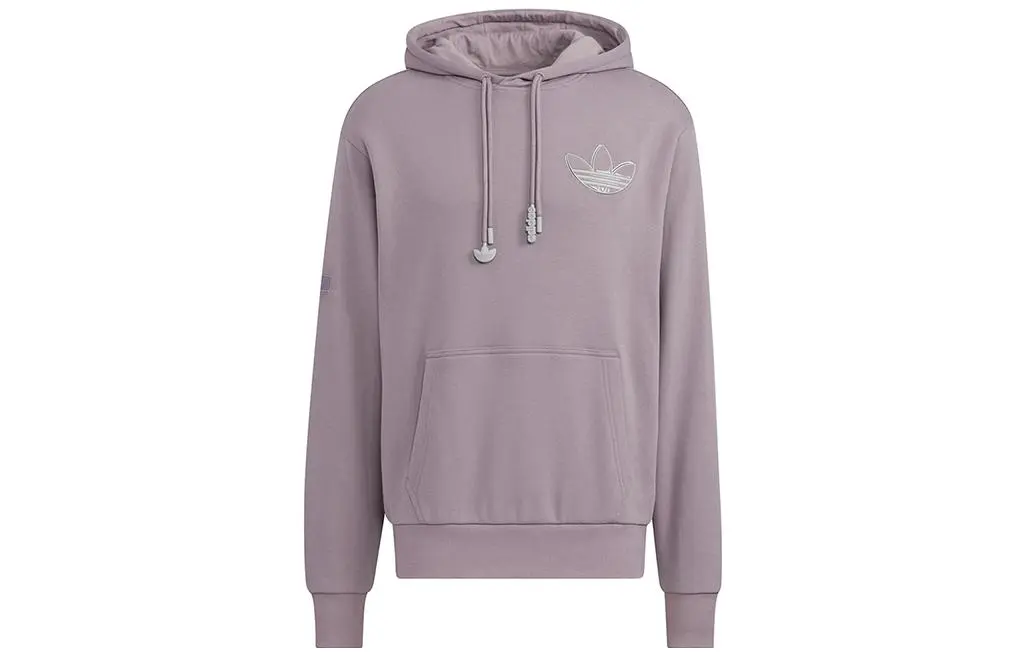 Adidas Originals Sweatshirts Men's Violet Hooded Moderate Regular