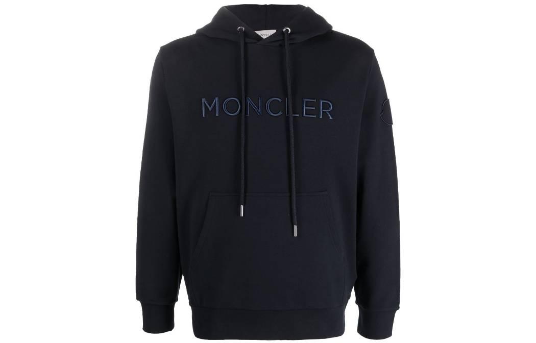 Мужское худи Moncler (военно-морской синий)