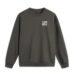 Li Ning Sports Life Collection Loose Fit Pullover Fleece Lined Thermal Long Sleeved Sweatshirt Men's Obsidian Gray