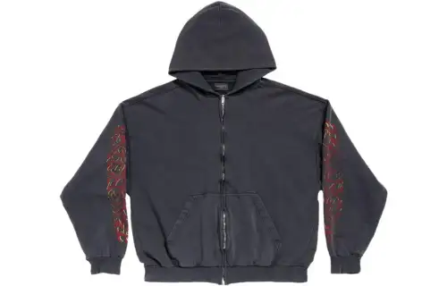 Balenciaga Offshore Zip Up Hoodie Medium Fit