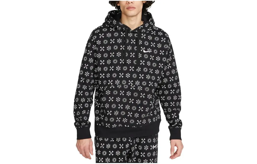 Nike Sweatshirts Men's Black Hooded Moderate Other