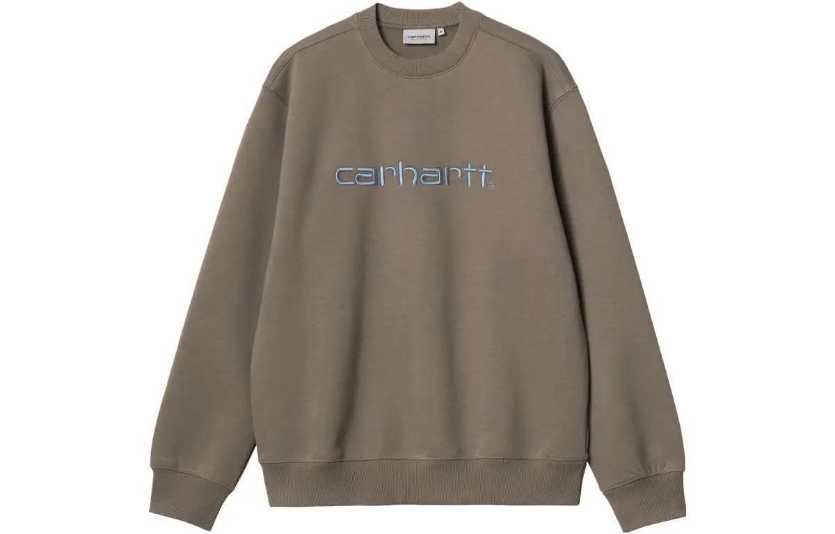 Carhartt WIP Sweatshirts Men's Coffee Crew Neck Moderate Regular