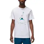 Jordan T Shirts Men's White Crew Neck Straight Fit