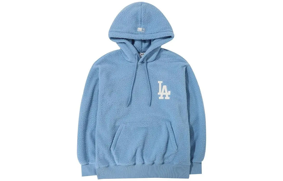 MLB Sweatshirts Unisex Light Blue Hooded Moderate Straight Fit