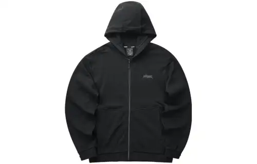 Skechers Stroll Sweatshirts Men's Carbon Black/0018 Hooded Moderate Regular