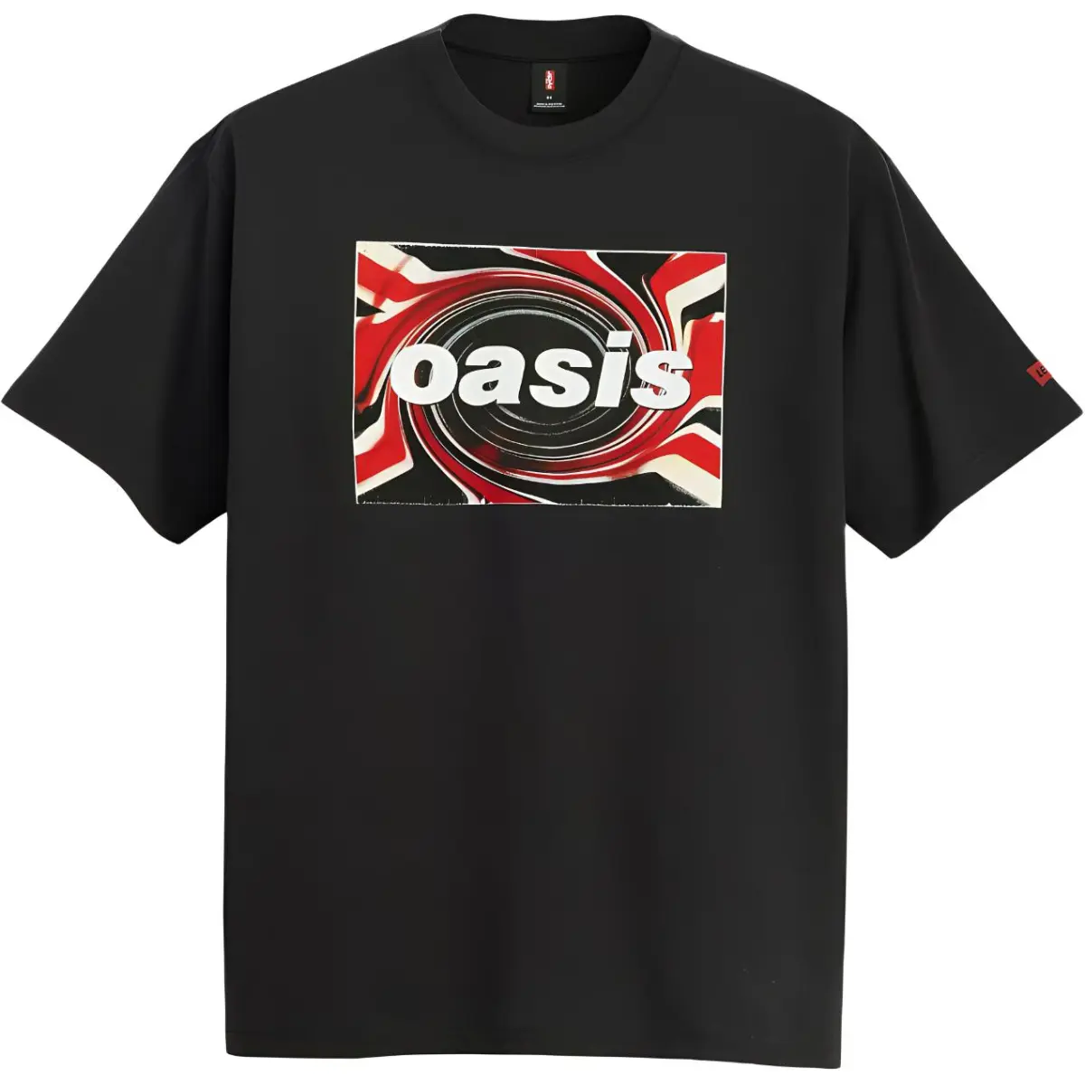 Levi's Oasis Collab T-Shirts Men's Black Crew Neck Moderate