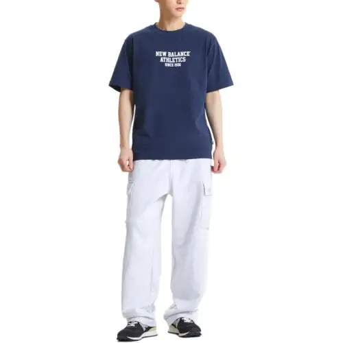 New Balance UNI Athletics T Shirt Men's Marine