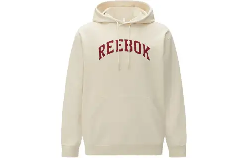 Reebok Sweatshirts Unisex Beige Hooded Moderate Other