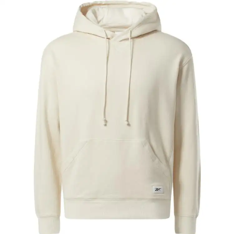 Reebok Sweatshirts Unisex Ecru Hooded Moderate Regular