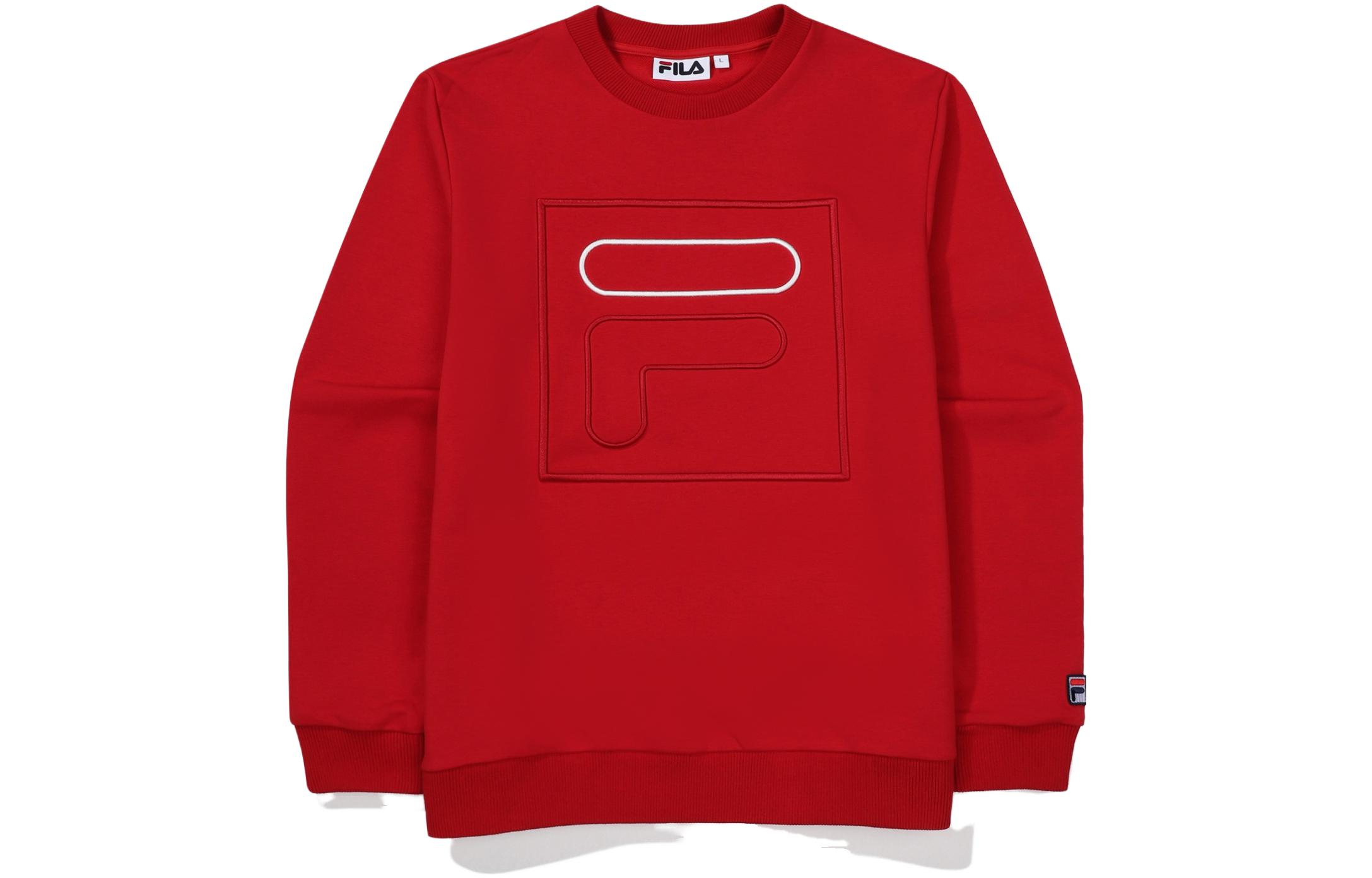 FILA Sweatshirts Men's Red Crew Neck Moderate Regular