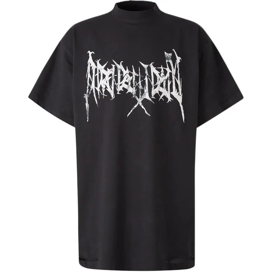 Balenciaga Logo Printed Oversized T Shirt