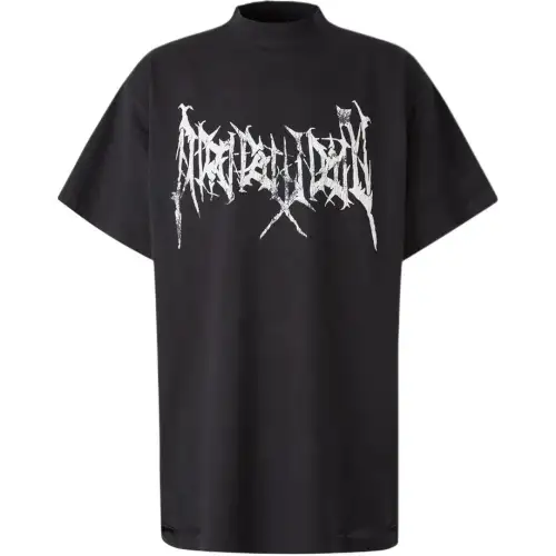 Balenciaga Logo Printed Oversized T Shirt