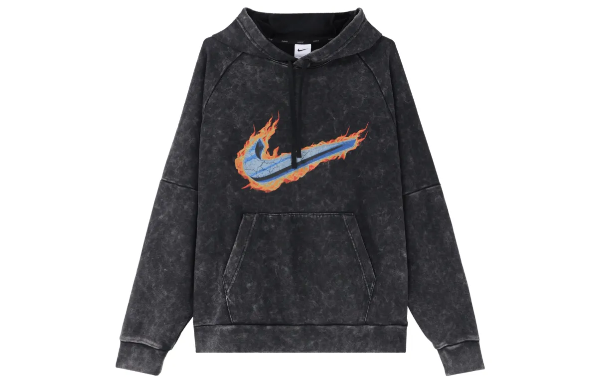 Nike Sweatshirts Men's Black Hooded Moderate Regular