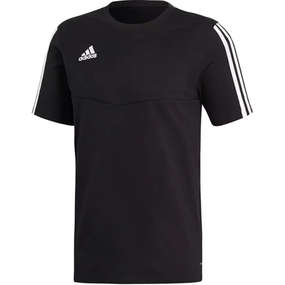 Adidas T-Shirts Unisex Black Crew Neck Moderate Straight Fit