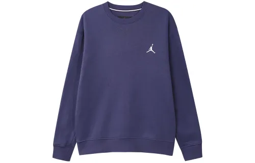 Jordan Flight MVP Print Crew Neck Casual Sports Fleece Lined Sweatshirt Men's Blue Purple
