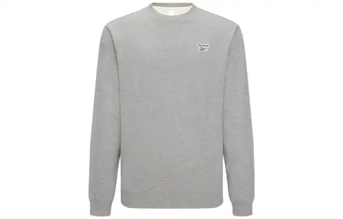 Reebok Sweatshirts Unisex Medium Heather Gray Crew Neck Moderate Regular