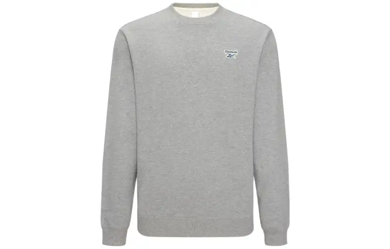 Reebok Sweatshirts Unisex Medium Heather Gray Crew Neck Moderate Regular