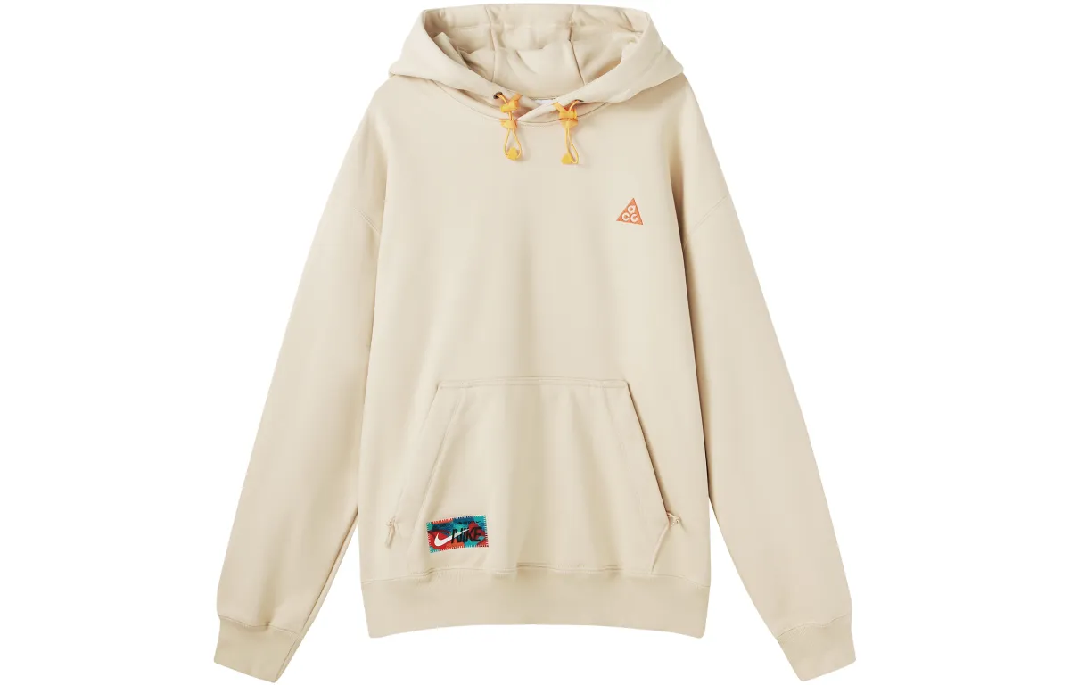 Nike ACG Sweatshirts Men's Dune White Hooded Moderate Regular
