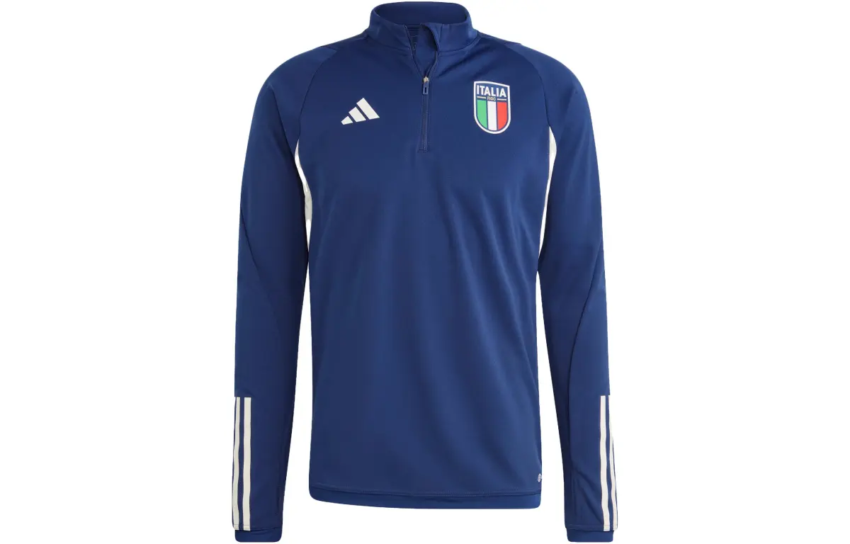 Adidas Sweatshirts Men's Blue Turtleneck Moderate Straight Fit