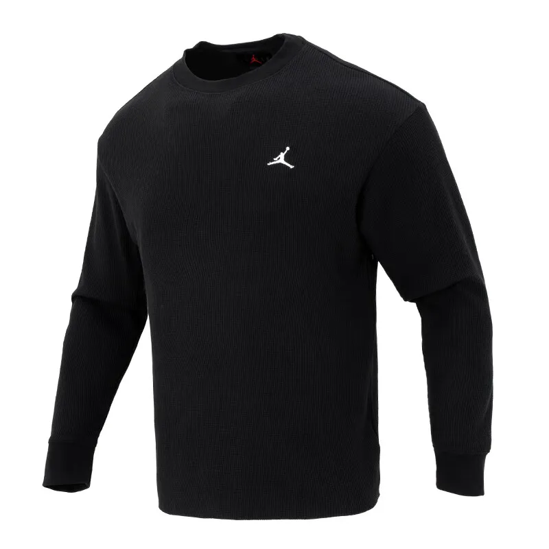 Nike Sweatshirts Men's Black Crew Neck Moderate Regular